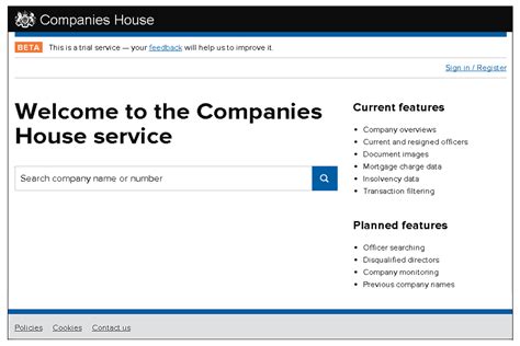 companies house beta